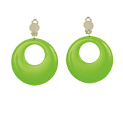 Op deze afbeelding zie je een Accessoires, van het merk Widmann. Flower Girl Oorringen Neon Groen