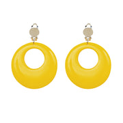 Op deze afbeelding zie je een Accessoires, van het merk Widmann. Flower Girl Oorringen Neon Geel