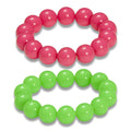 Farbenfrohe Set Von 2 Perlenarmbändern