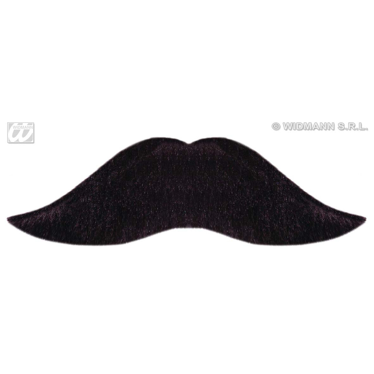 Op deze afbeelding zie je een Accessoires, van het merk Widmann. Snor Zwart, Groot