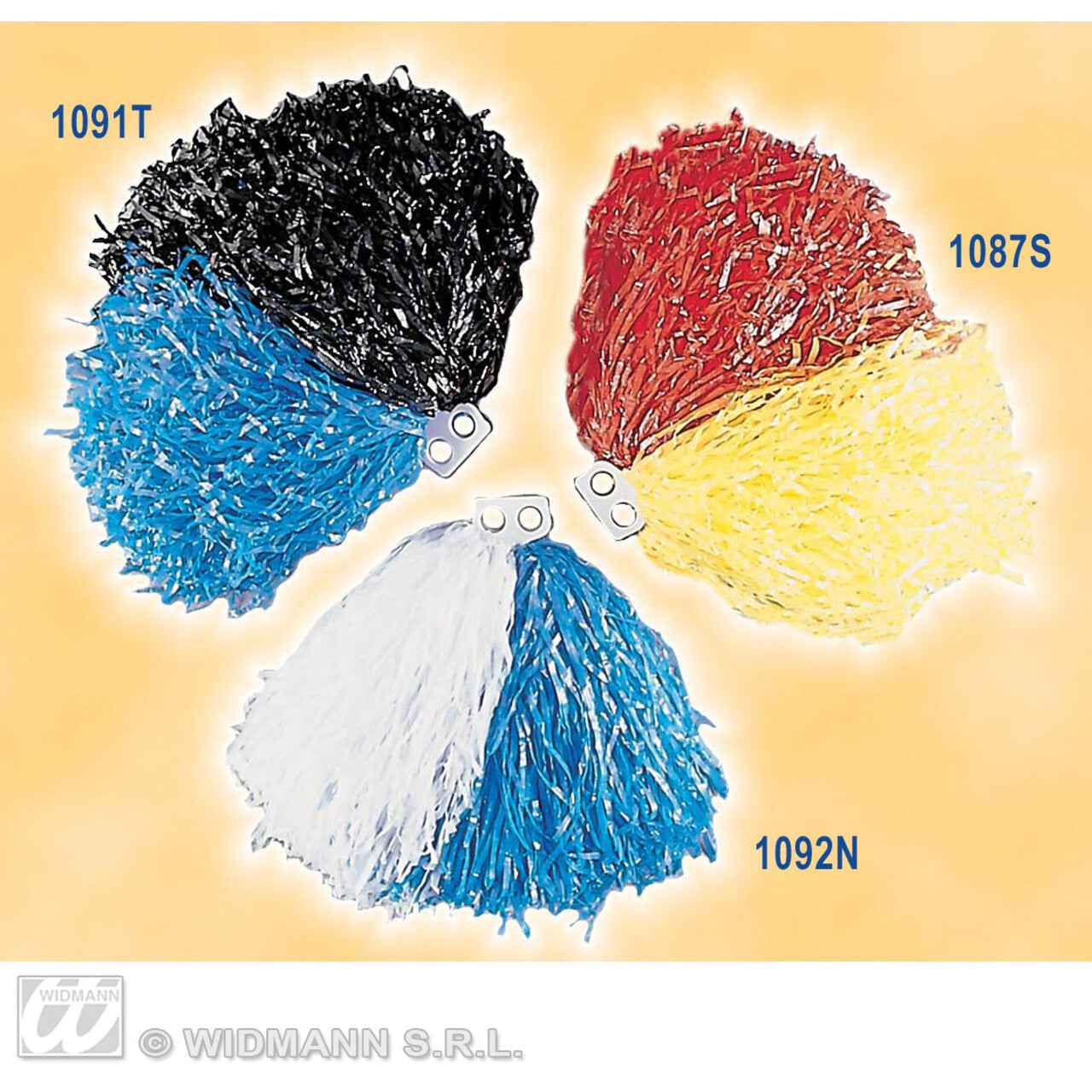 Op deze afbeelding zie je een Accessoires, van het merk Widmann. Pom Pom Zwart / Blauw