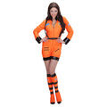 Weibliche Astronaute Orange Miss Iss Kostüm Damen