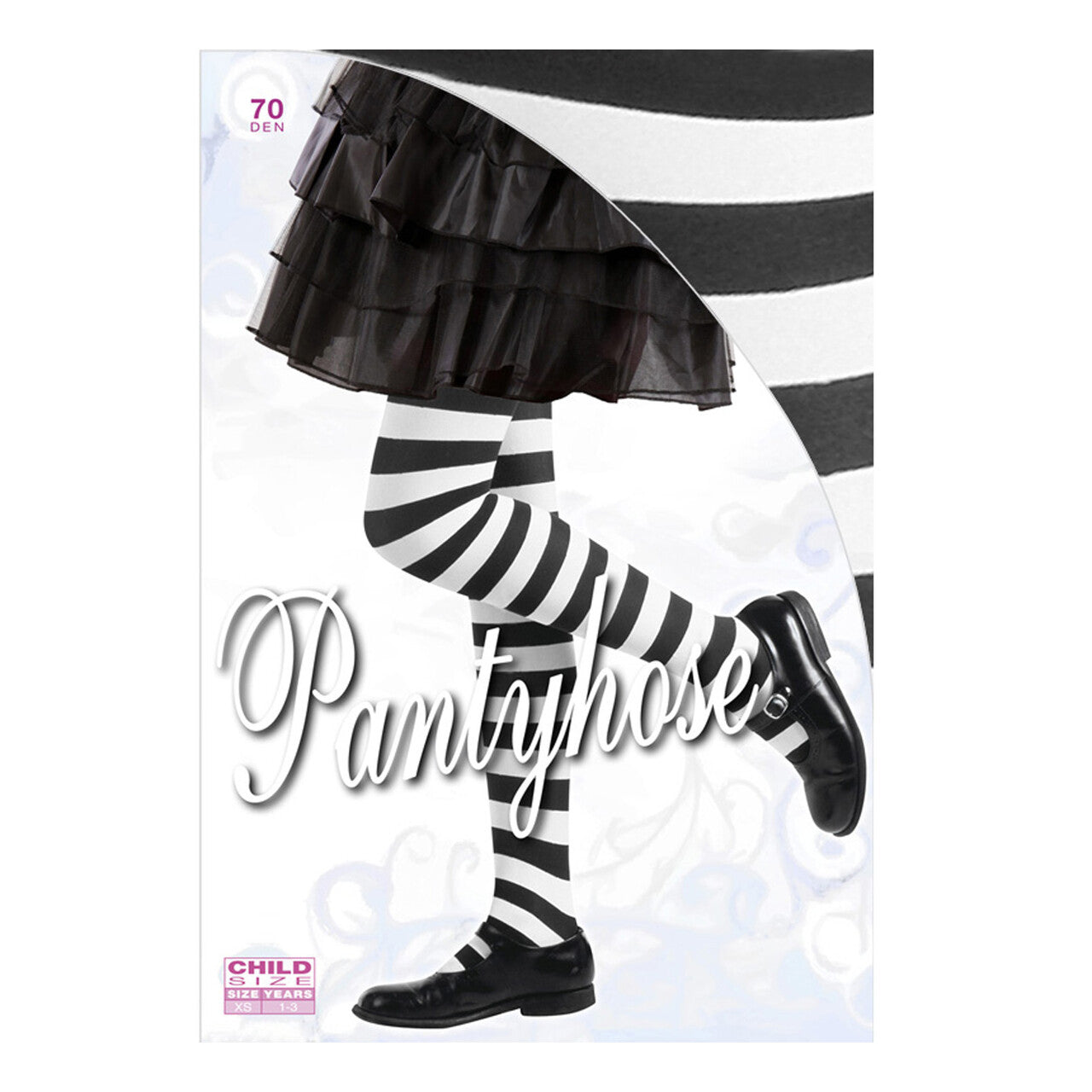 Op deze afbeelding zie je een Accessoires, van het merk Widmann. Gestreepte Kinderpanty Wit / Zwart
