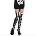 Sexy Halloween Knie Socken Gekreuzte Knochen