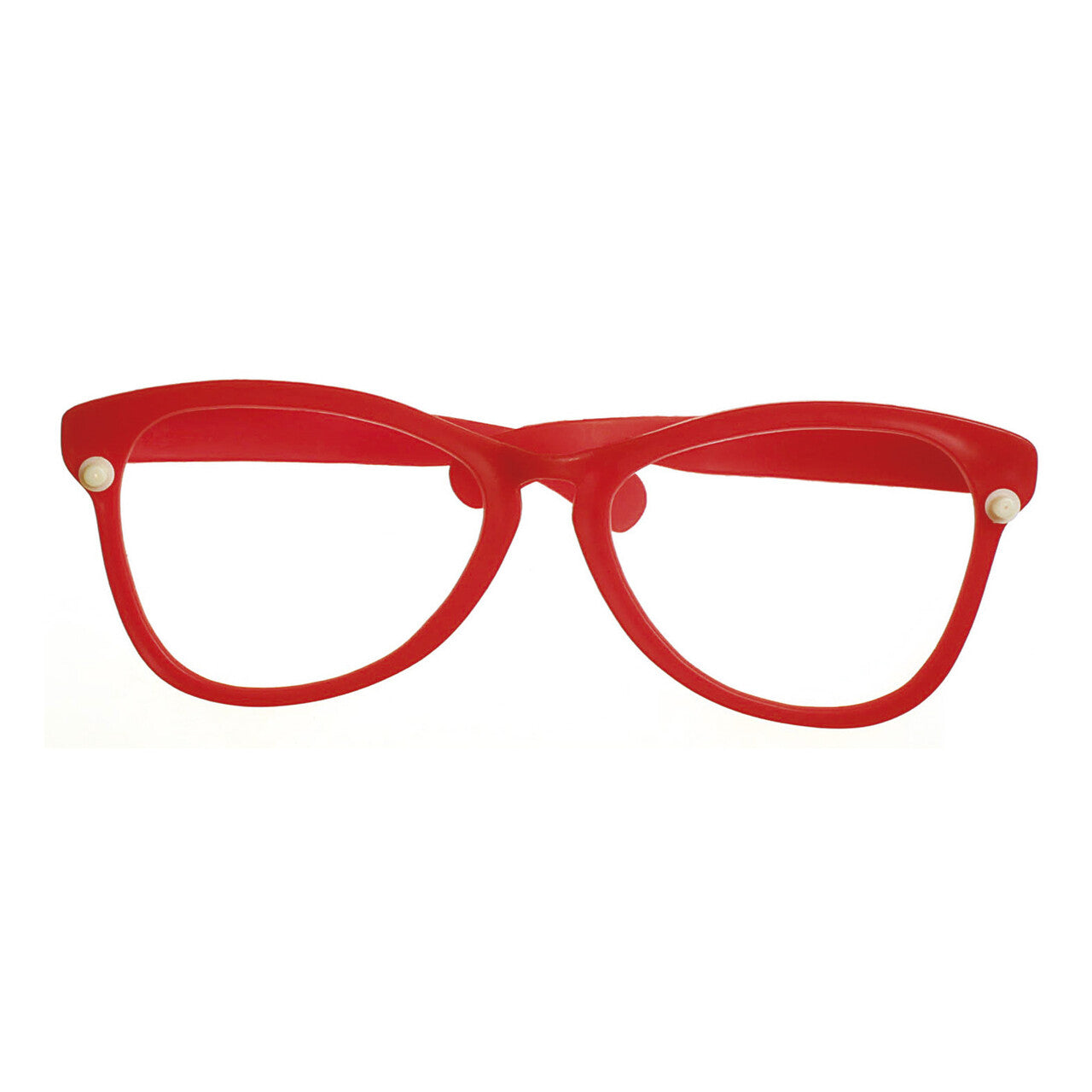 Op deze afbeelding zie je een Accessoires, van het merk Widmann. Funnyman Grote Clownsbril, Rood
