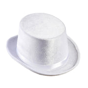 Op deze afbeelding zie je een Accessoires, van het merk Widmann. Hoge Hoed Wit, Fluweel