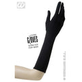 Lange Lycra Handschuhe Schwarz 37 Cm
