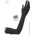 Schwarze Lycra-Handschuhe