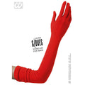 Rote Lycra-Handschuhe