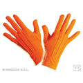 Orangefarbene Handschuhe