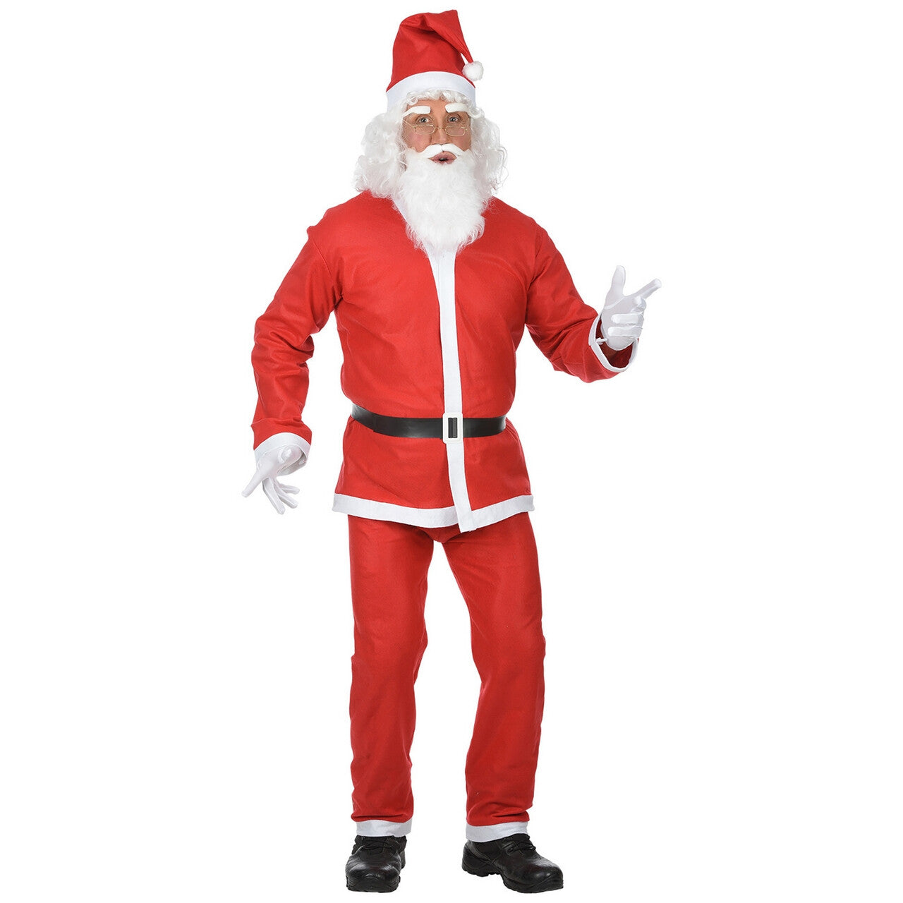 Op deze afbeelding zie je een Kostuums, van het merk Widmann. Kerstman Santa Kostuum