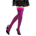 Kniesocken Rosa / Schwarz Gestreift