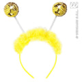 Stirnband Gold-Pailletten Mit Marabufedern