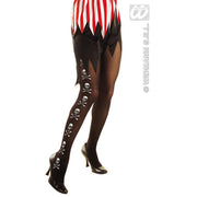 Op deze afbeelding zie je een Accessoires, van het merk Widmann. Panty Skelet En Botten XL