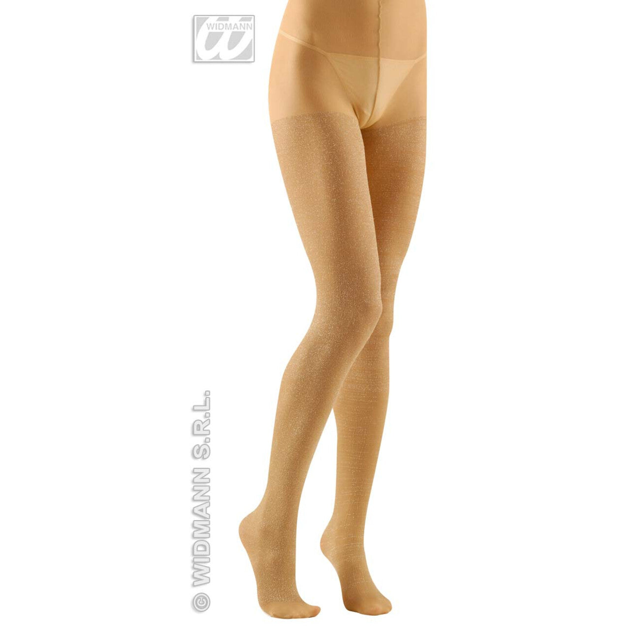 Op deze afbeelding zie je een Accessoires, van het merk Widmann. Panty 40den, Glitter Goud