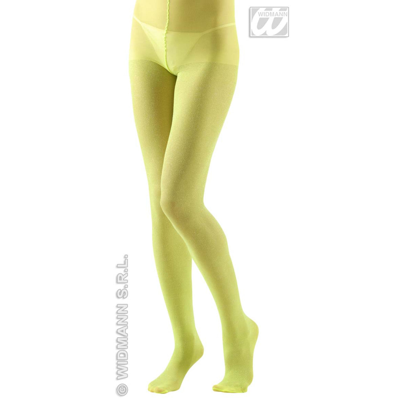 Op deze afbeelding zie je een Accessoires, van het merk Widmann. Panty 40den, Glitter Limoen