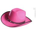 Westernhut Pink Mit Strasssteinen