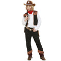 Texas Cowboy Schwarz Kostüm für Jungen