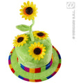 Samtiger Sonnenblumenhut