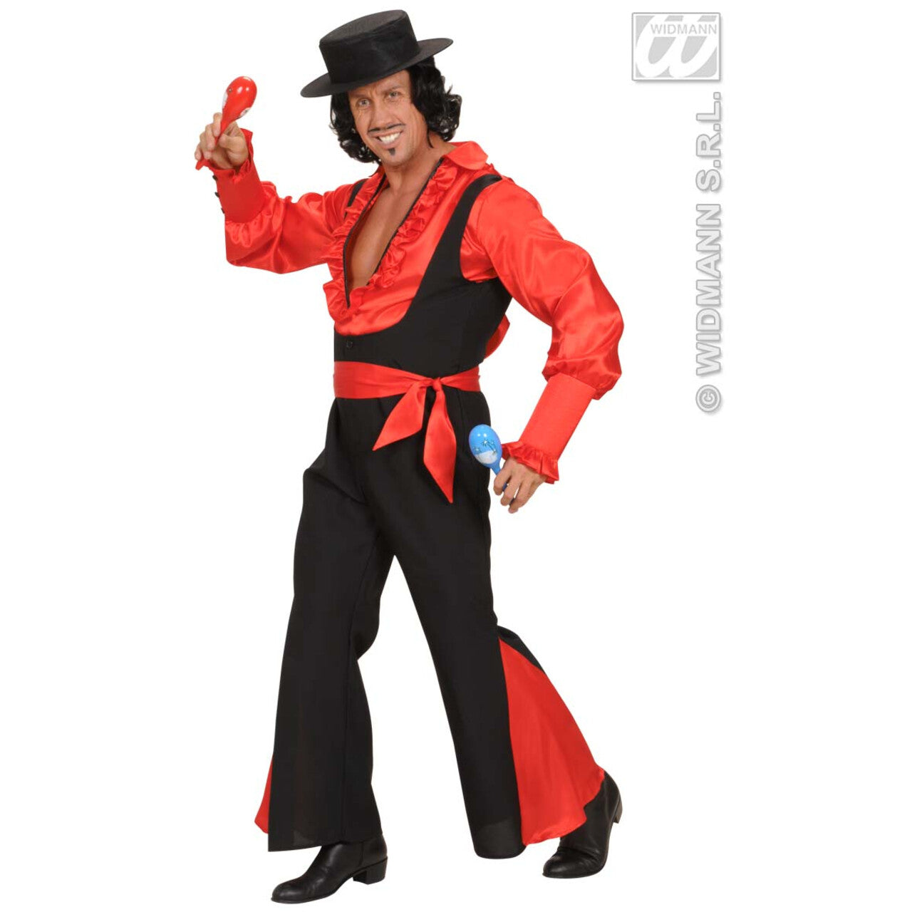 Op deze afbeelding zie je een Accessoires, van het merk Widmann. Hoofdband Rood