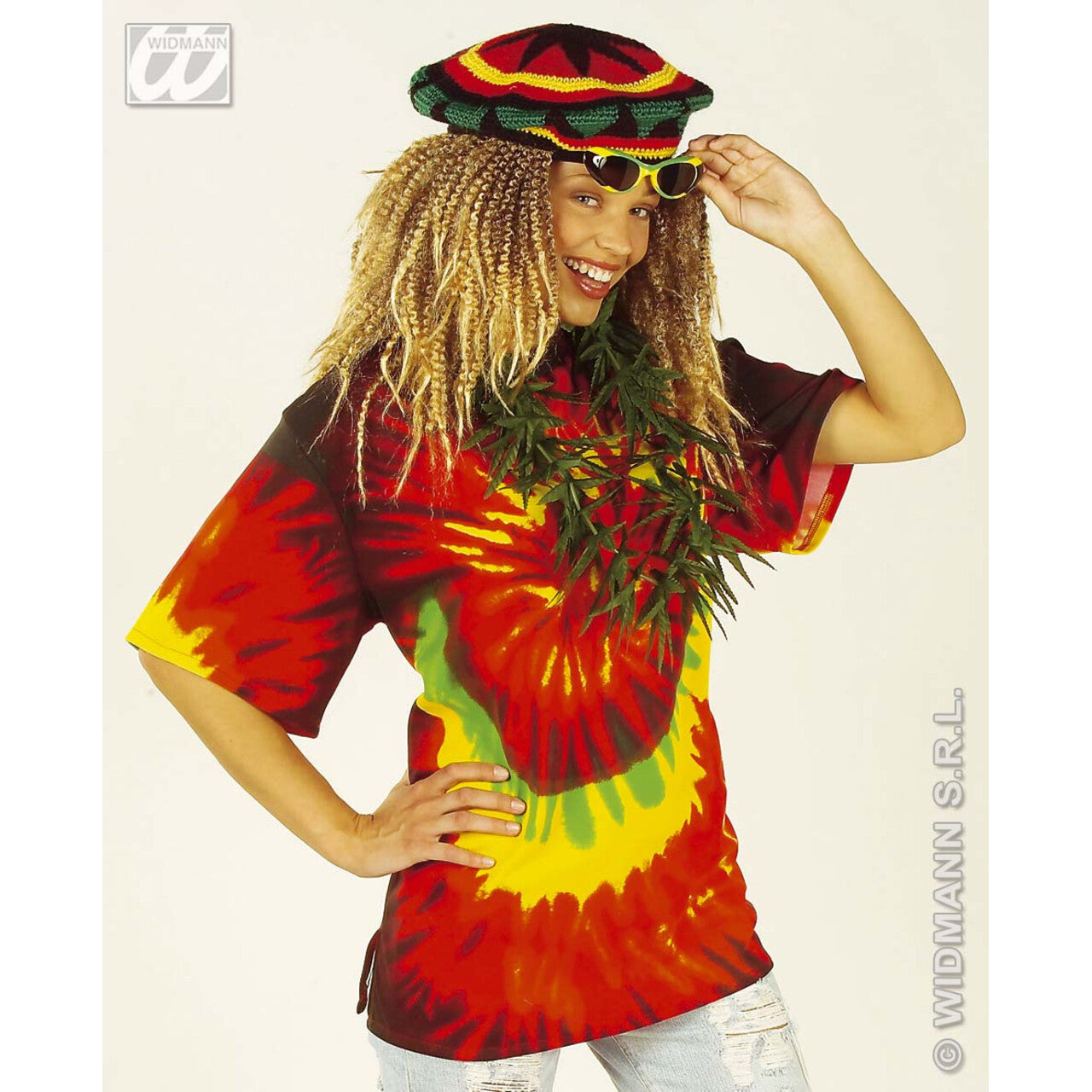 Op deze afbeelding zie je een Accessoires, van het merk Widmann. Marihuana Blad