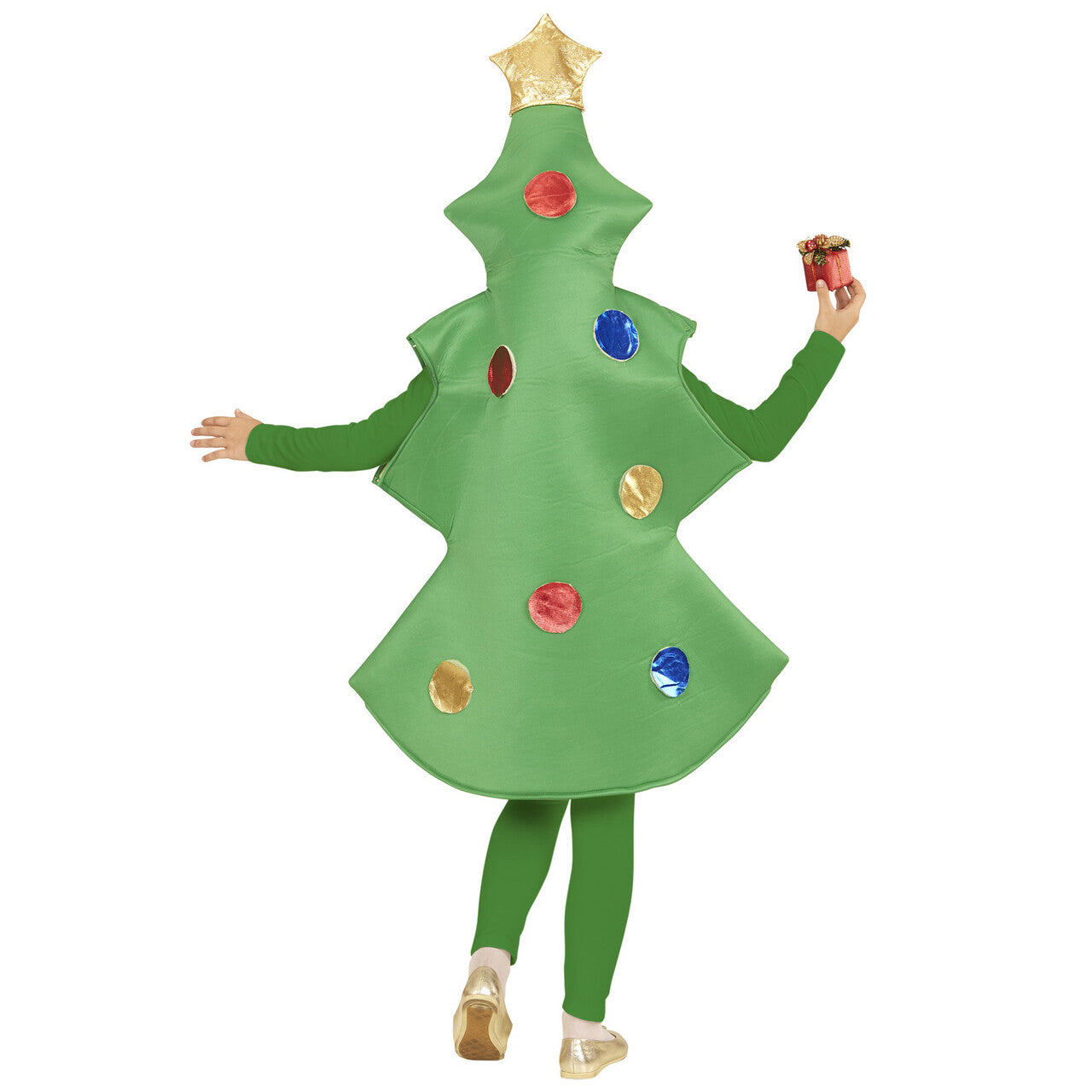 Op deze afbeelding zie je een Kostuums, van het merk Widmann. Grappige Kerstboom Kind Kostuum Kind