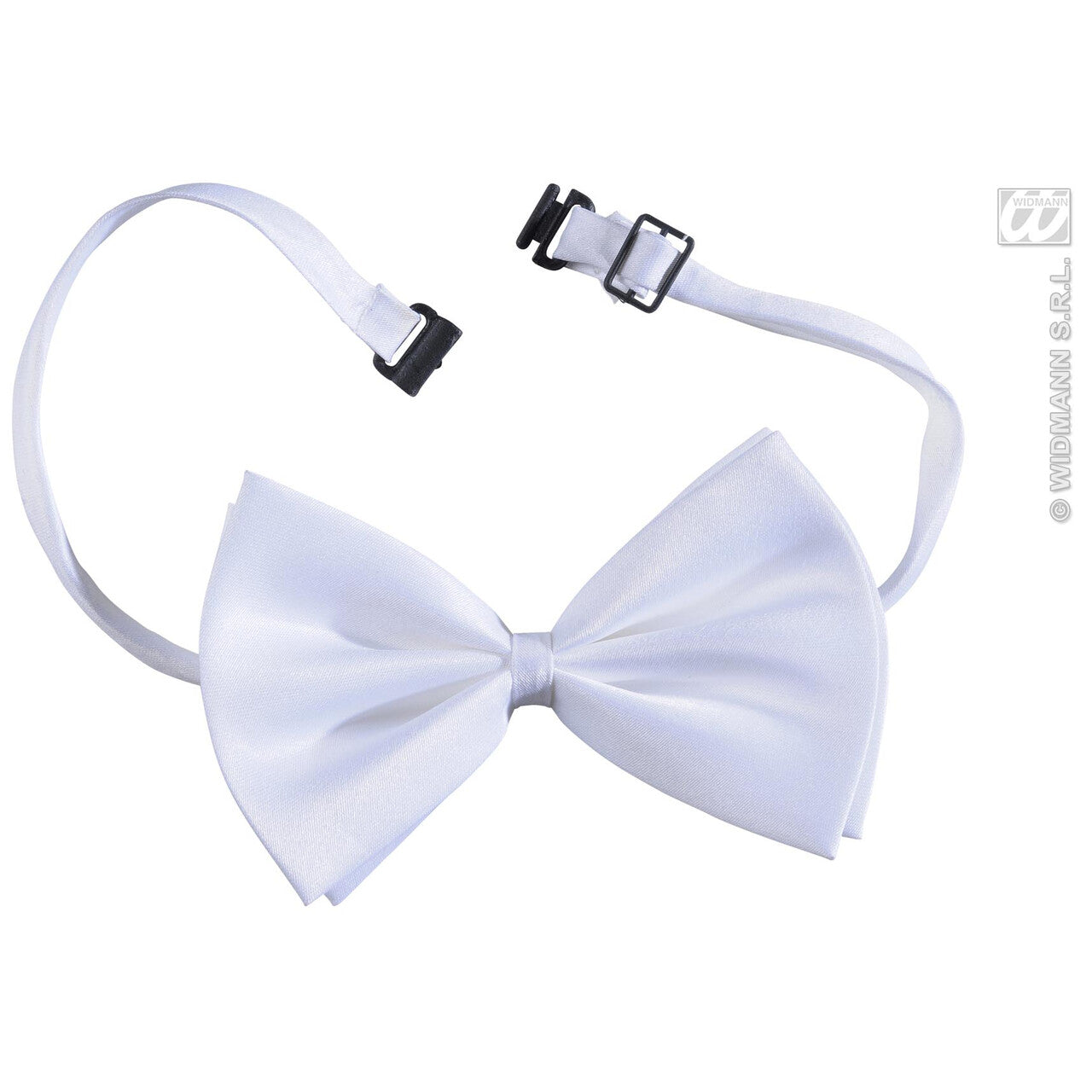 Op deze afbeelding zie je een Accessoires, van het merk Widmann. Luxe Verstelbaar Strikje, Wit