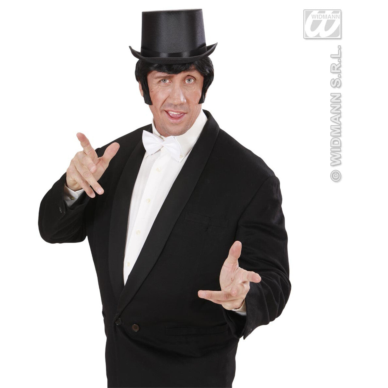 Op deze afbeelding zie je een Accessoires, van het merk Widmann. Luxe Verstelbaar Strikje, Wit