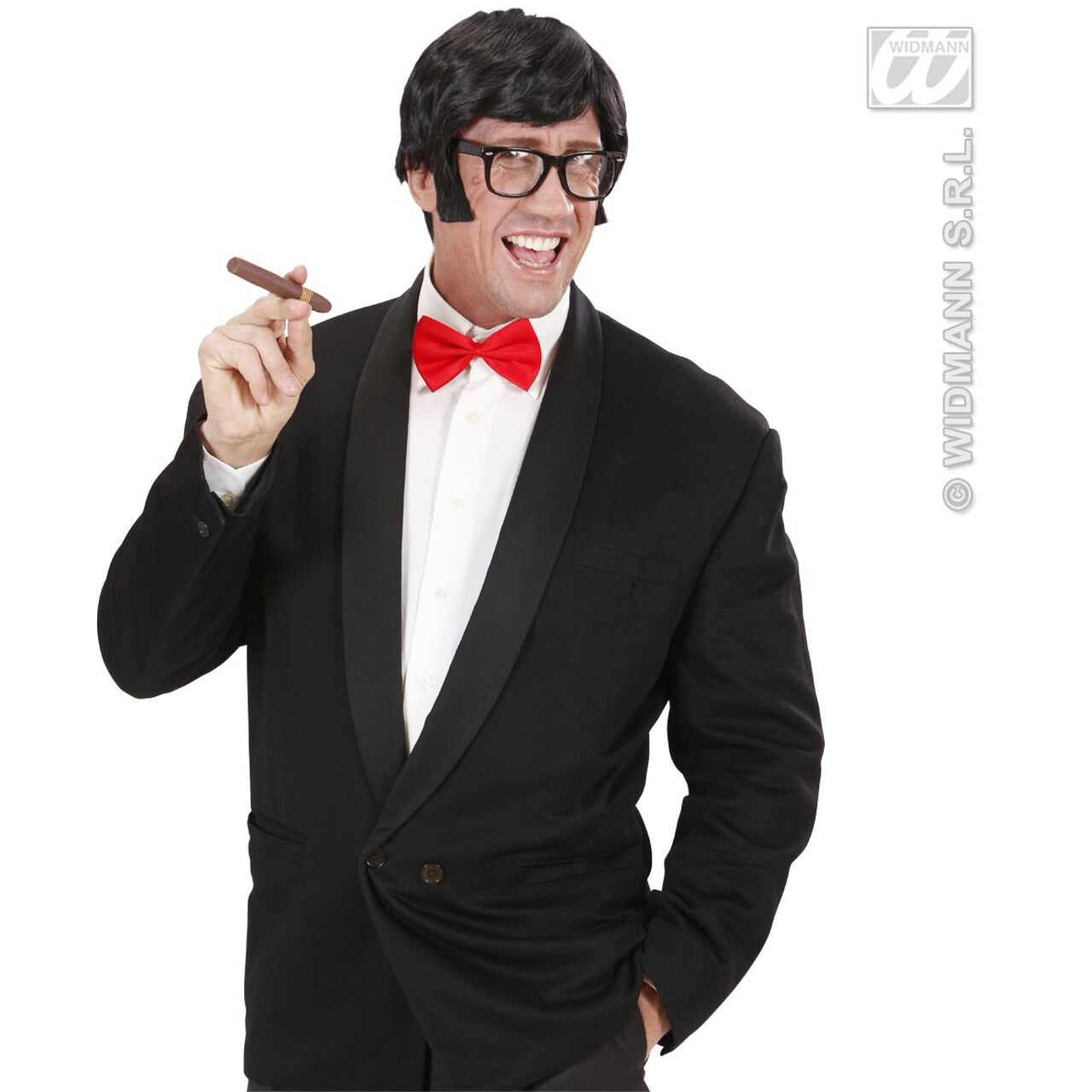 Op deze afbeelding zie je een Accessoires, van het merk Widmann. Luxe Verstelbaar Strikje, Rood