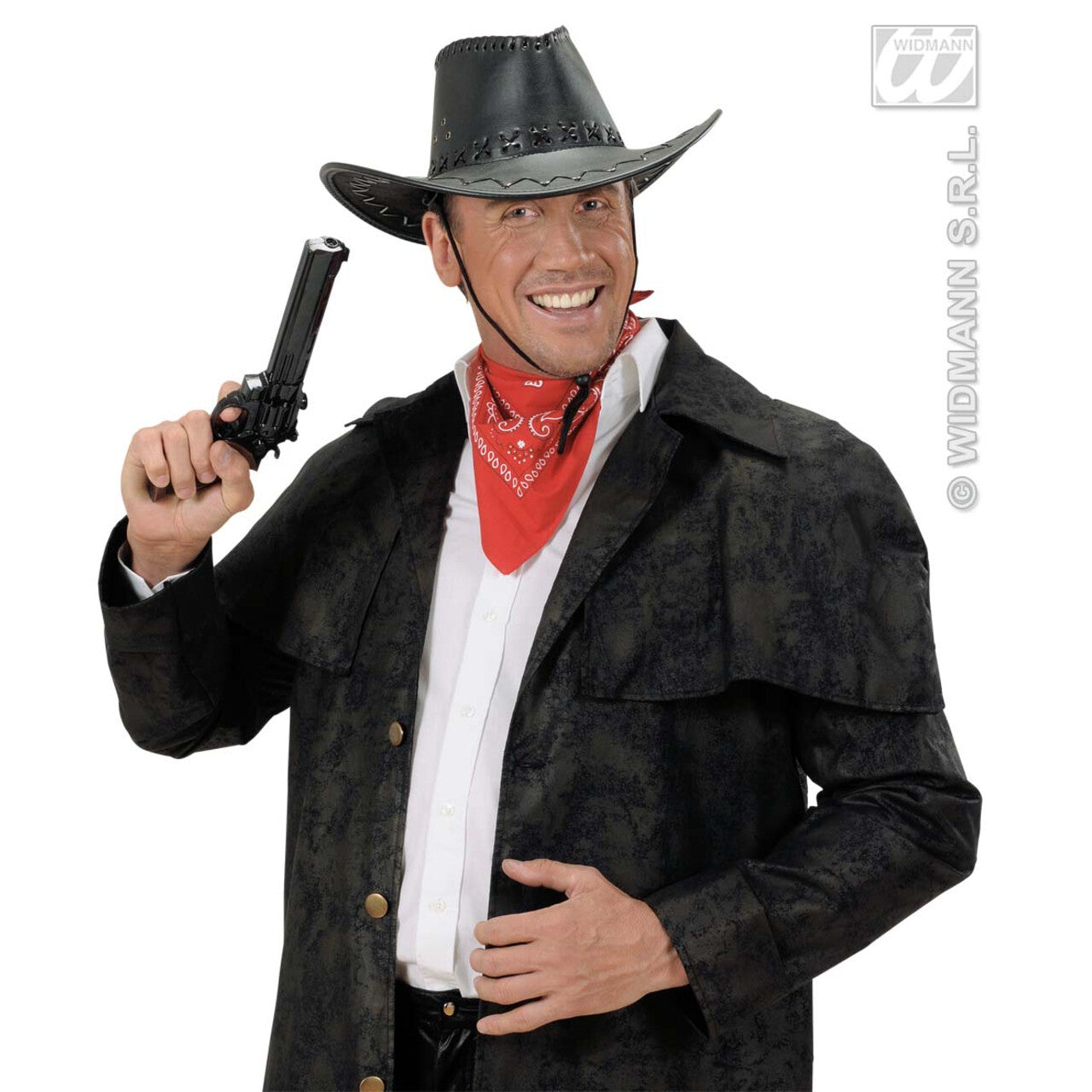 Op deze afbeelding zie je een Accessoires, van het merk Widmann. Vodka Cowboy Pistool 30 Centimeter