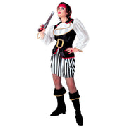 Op deze afbeelding zie je een Kostuums, van het merk Widmann. Piratendame Luxe Caribbean Kostuum Vrouw