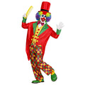 Clown Deluxe Mehrfarbig Herrenkostüm