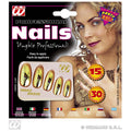 Goldene Metallic-Nägel