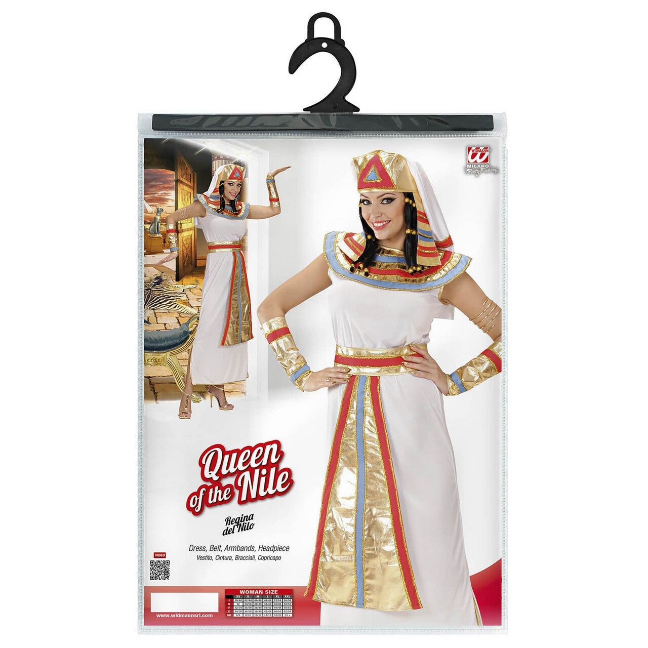 Op deze afbeelding zie je een Kostuums, van het merk Widmann. Traditionele Koningin Van De Nijl Kostuum Vrouw