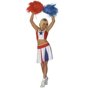 Op deze afbeelding zie je een Kostuums, van het merk Widmann. All American Cheerleader Kostuum Vrouw