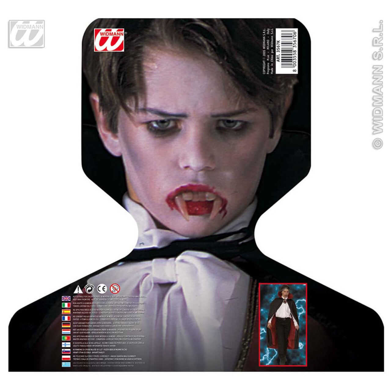 Op deze afbeelding zie je een Accessoires, van het merk Widmann. Luxe Gevoerde Cape