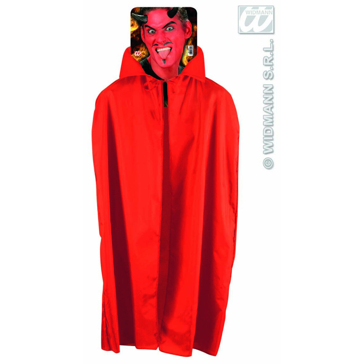 Op deze afbeelding zie je een Accessoires, van het merk Widmann. Rode Cape, Kind, 115 Centimeter