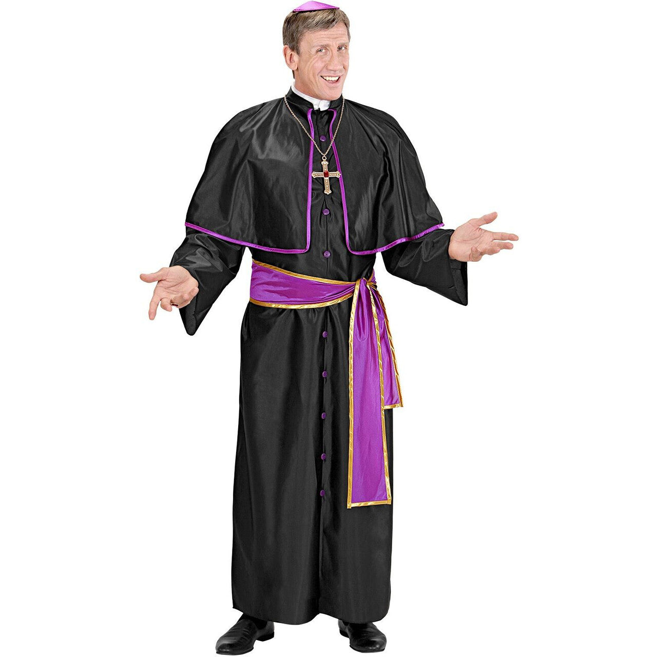 Op deze afbeelding zie je een Kostuums, van het merk Widmann. Kardinaal St Pieter Kostuum Man