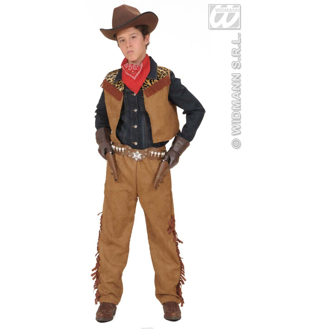 Op deze afbeelding zie je een Kostuums, van het merk Widmann. Cowboy Jongen Desperado Kostuum