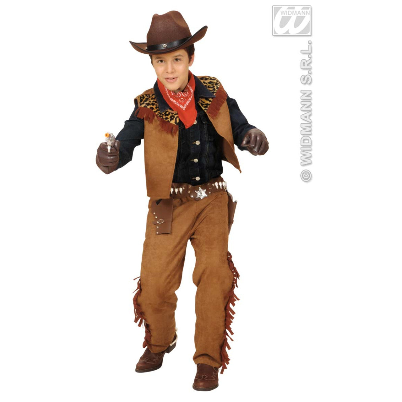 Op deze afbeelding zie je een Kostuums, van het merk Widmann. Cowboy Jongen Desperado Kostuum