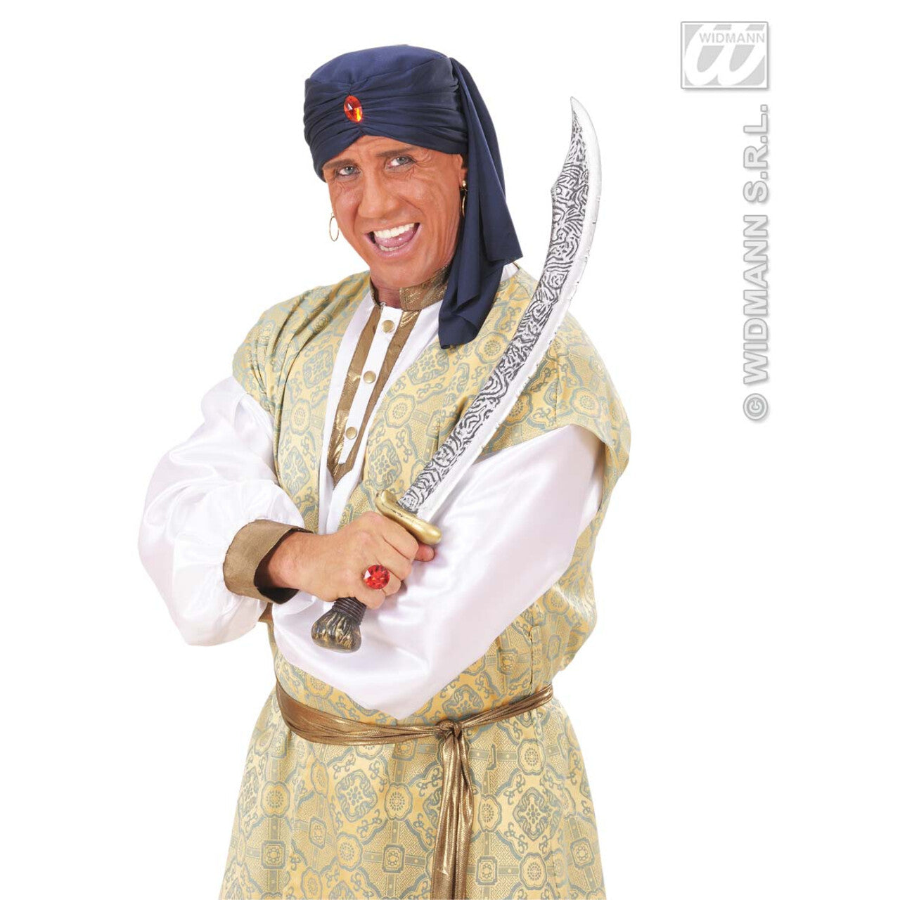 Op deze afbeelding zie je een Accessoires, van het merk Widmann. Tulband Met Steen