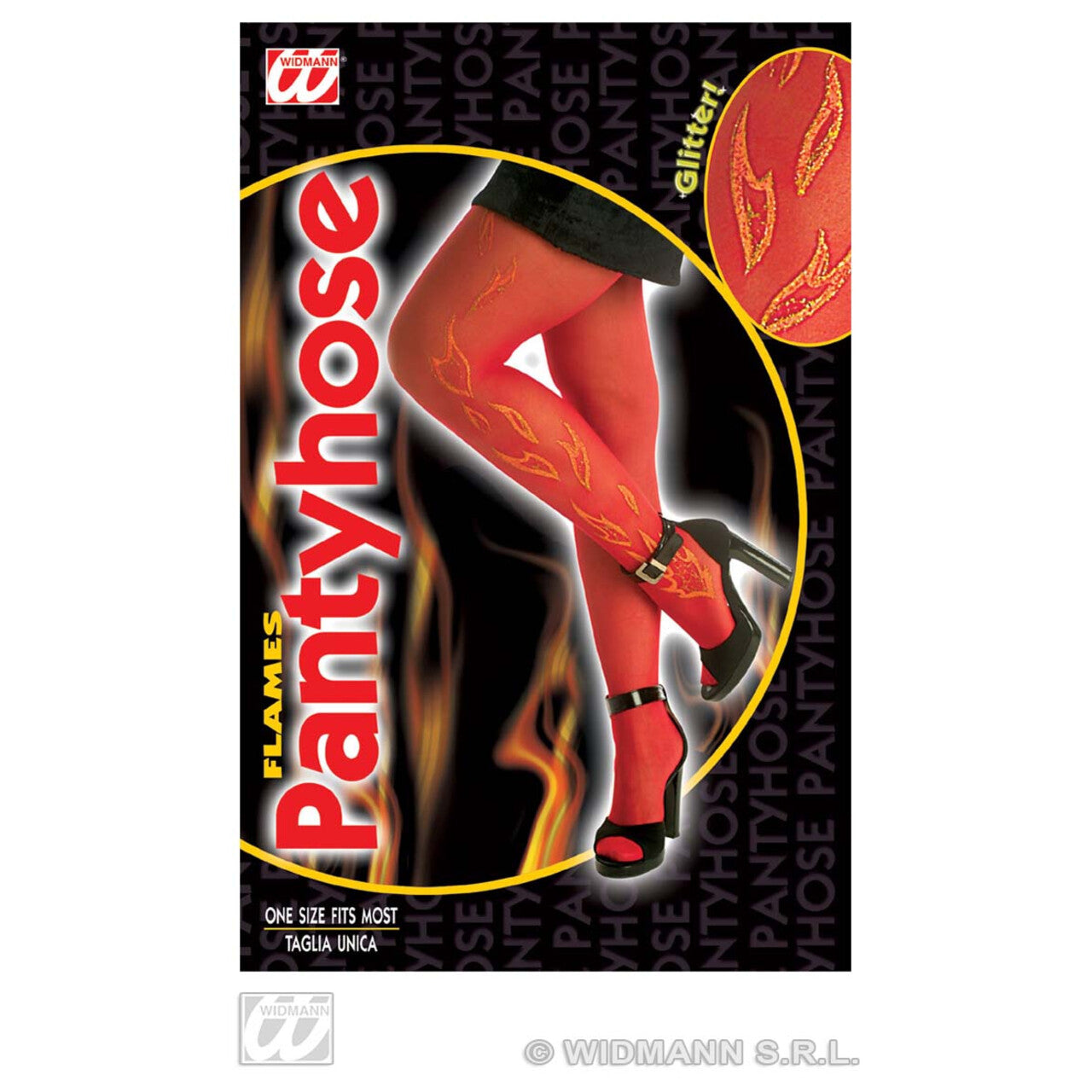 Op deze afbeelding zie je een Accessoires, van het merk Widmann. Panty, Glitter Decoraties