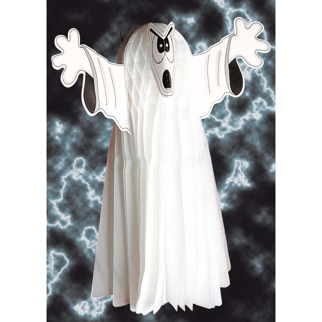 Op deze afbeelding zie je een Decoratie, van het merk Widmann. Neon Hangdecoratie Spook