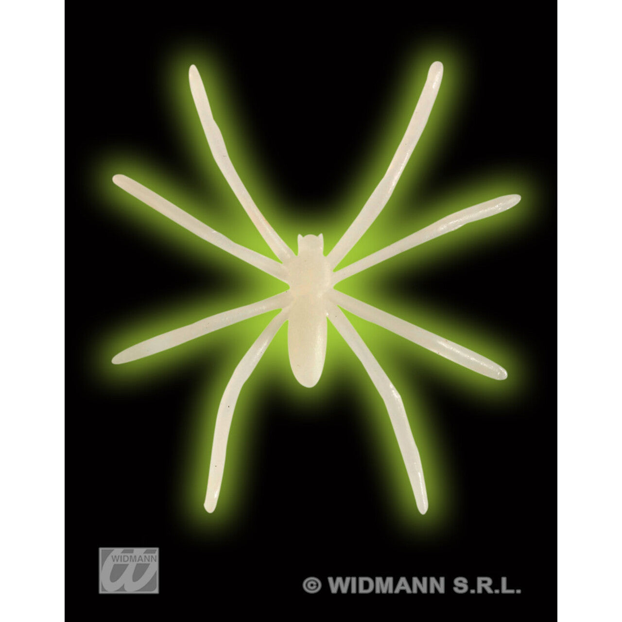 Op deze afbeelding zie je een Decoratie, van het merk Widmann. 42 Spinnen Lichtgevend, Pvc