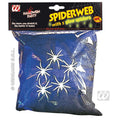 Spinnennetz Schwarz, 100 Gramm Mit 5 Spinnen