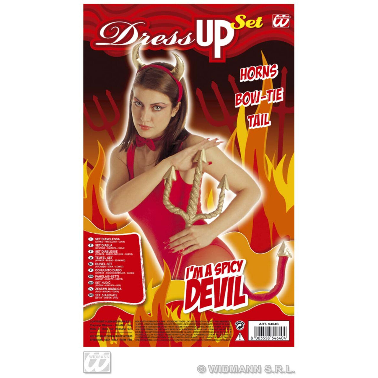 Op deze afbeelding zie je een Accessoires, van het merk Widmann. Duivel Set