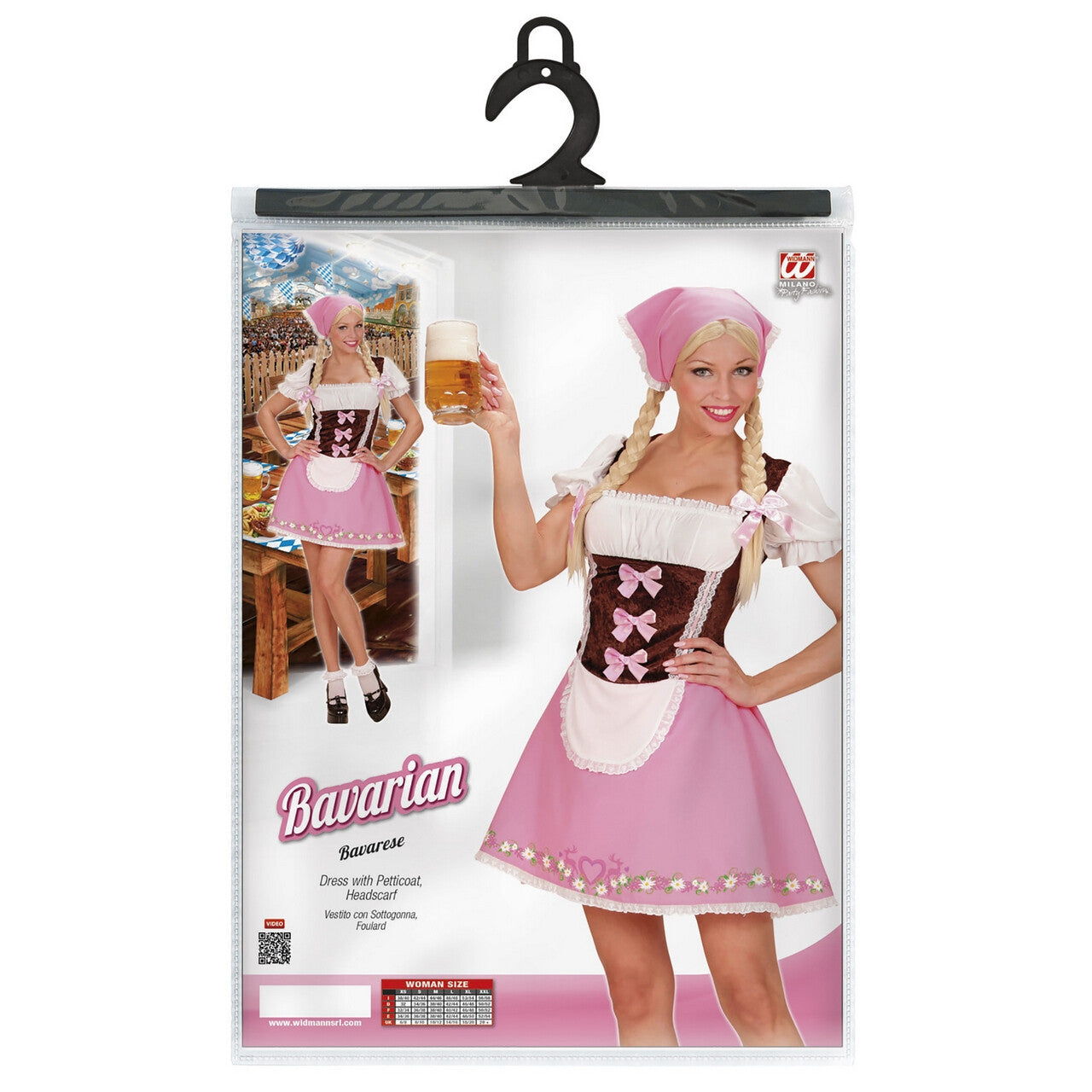 Op deze afbeelding zie je een Kostuums, van het merk Widmann. Ms Skoll Beiers Meisje Vrouw Kostuum