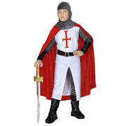 Op deze afbeelding zie je een Kostuums, van het merk Widmann. Tempelier Kruisvaarder, Jongen Kostuum
