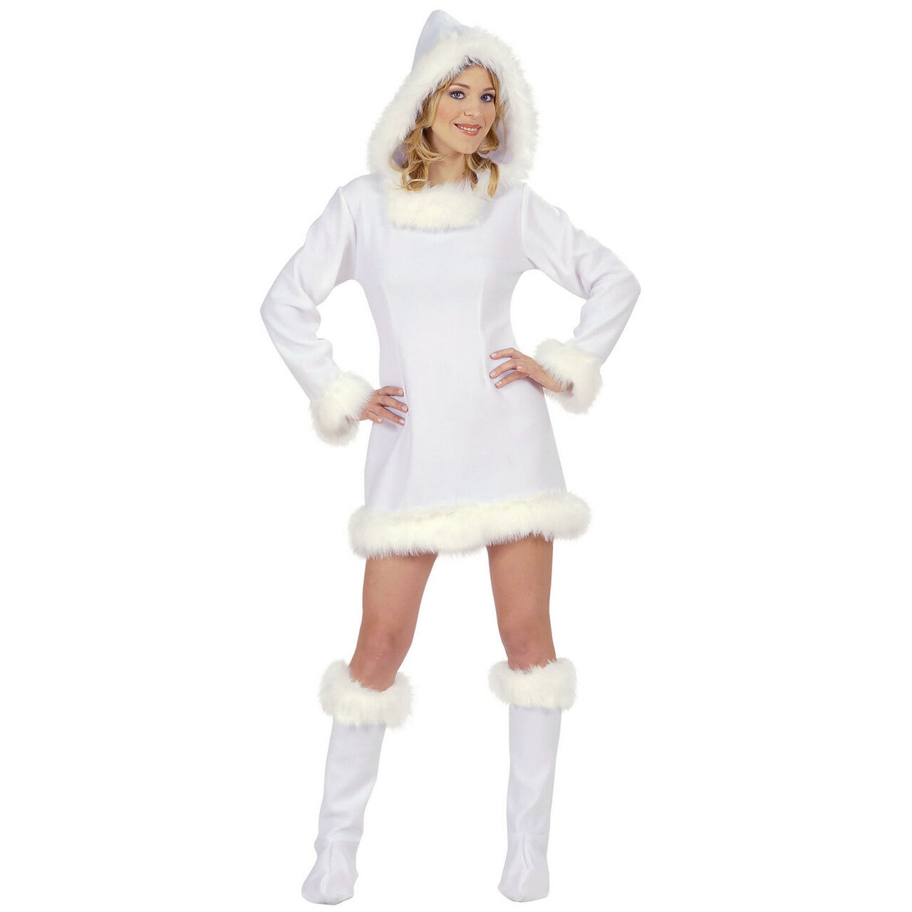 Op deze afbeelding zie je een Kostuums, van het merk Widmann. Eskimo Meisje Hot Polar Kostuum Vrouw
