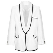 Op deze afbeelding zie je een Kostuums, van het merk Widmann. Psy Gangnam Style Jas Mr. Style Wit Man Kostuum